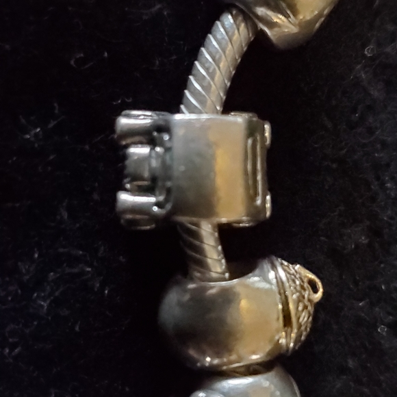 Pandora Silver Bracelet. 7.9" snake chain. - Picture 11 of 15